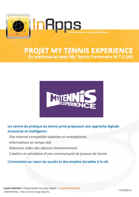 My tennis experience