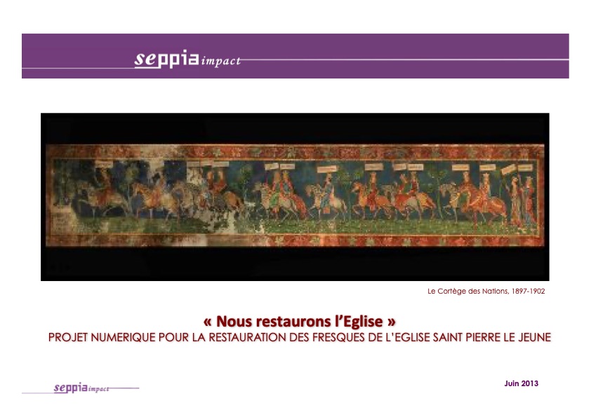 Nous restaurons l'Eglie St Pierre Le Jeune