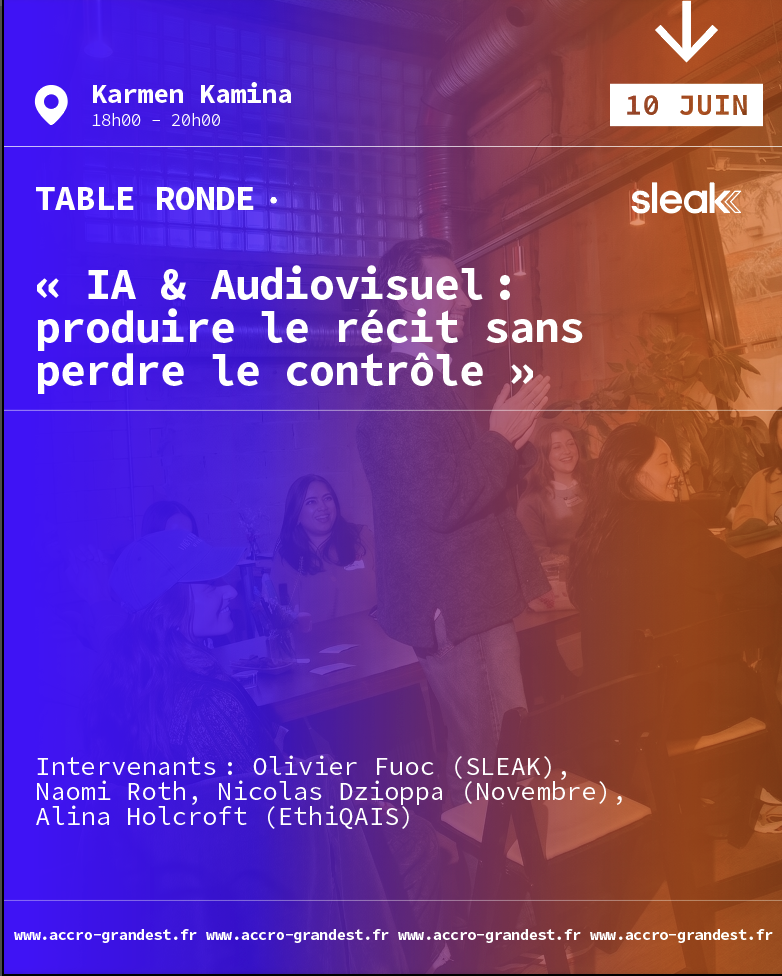 Visuel de l'événement : IA & audiovisuel : produire le récit sans perdre le contrôle