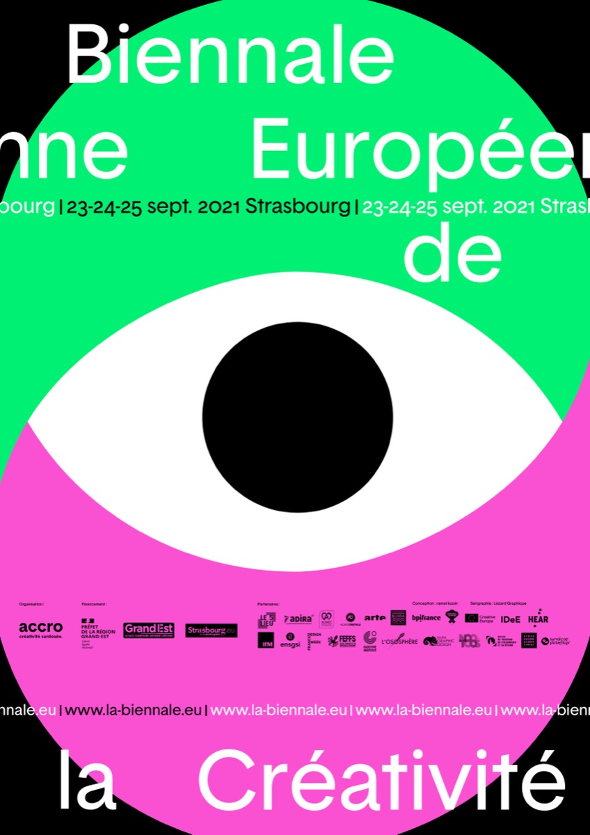 Affiche Biennale européenne de la créativité 2021