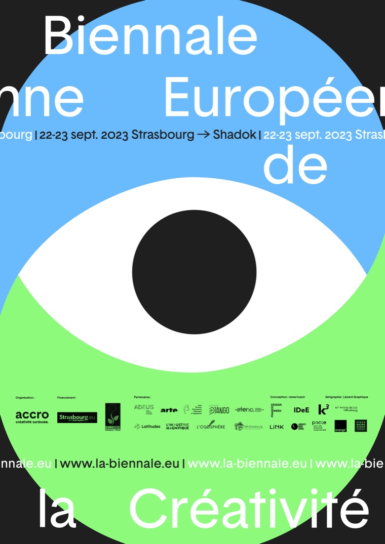 Affiche Biennale européenne de la créativité 2023
